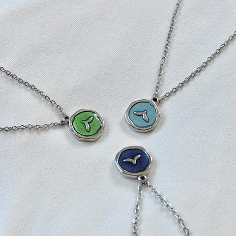 שרשראות אקווה כסף