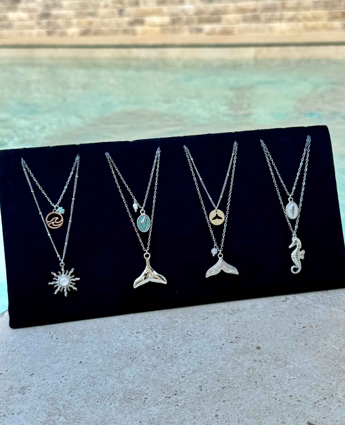 Yuval Set with a choice of gemstone – Silver/Gold
