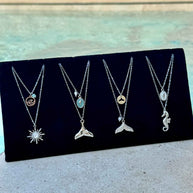 Yuval Set with a choice of gemstone – Silver/Gold