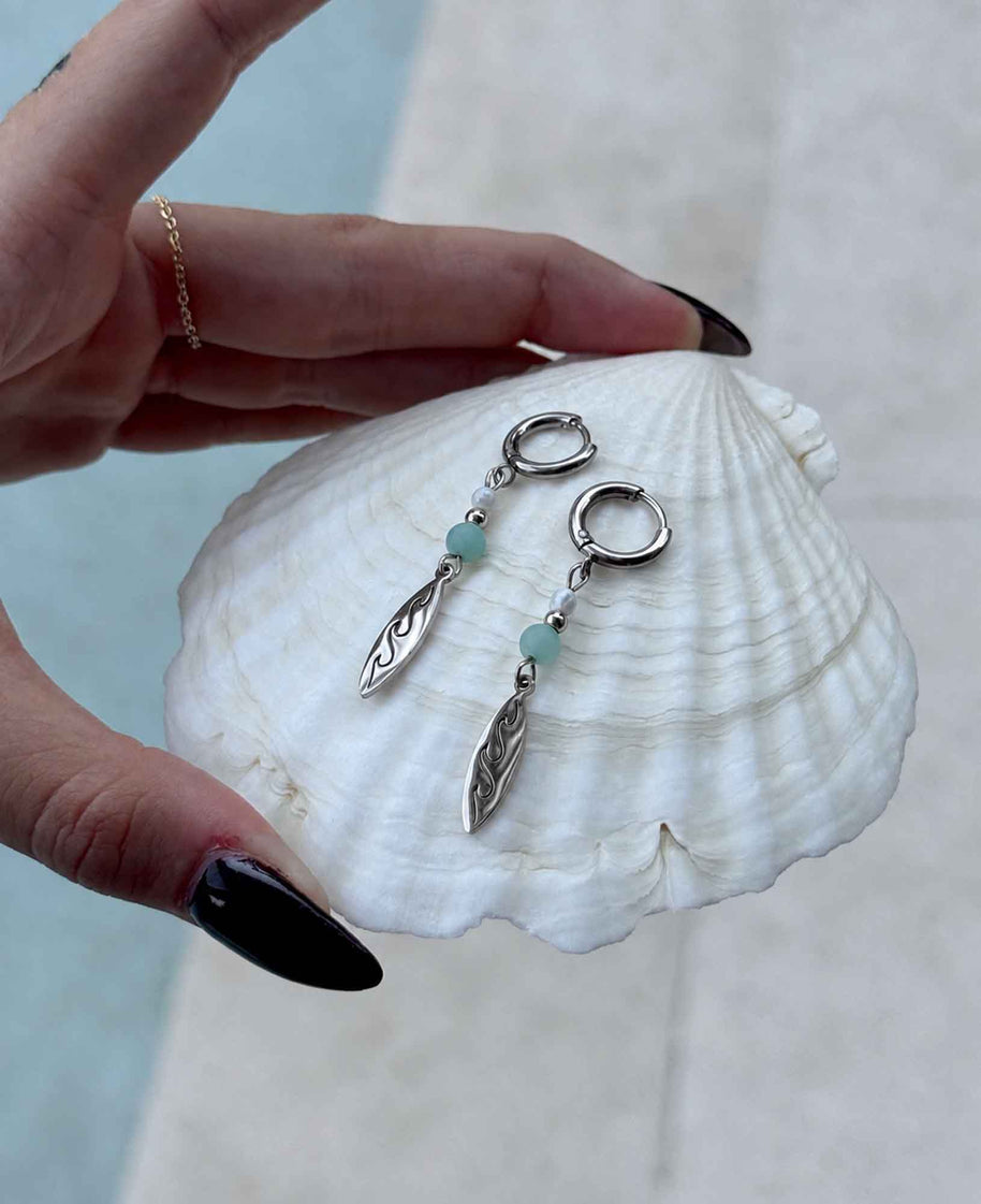 Gold/Silver Surfboard Earrings
