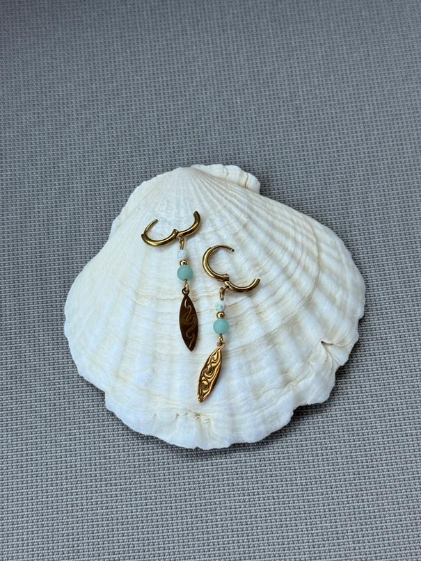 Gold/Silver Surfboard Earrings