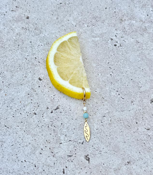Gold/Silver Surfboard Earrings