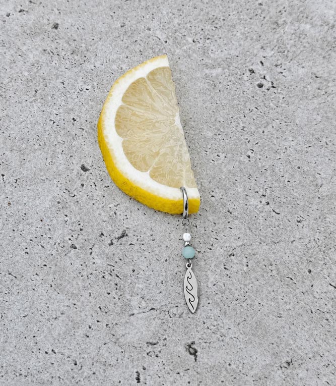 Gold/Silver Surfboard Earrings