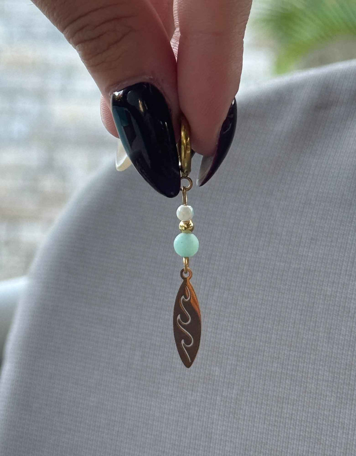 Gold/Silver Surfboard Earrings
