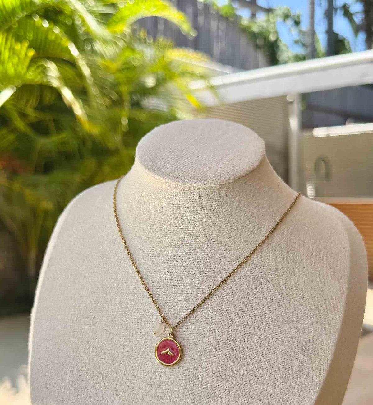 Red Aqua necklace