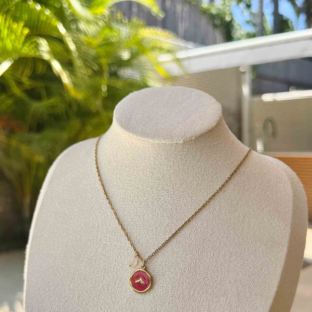 Red Aqua necklace