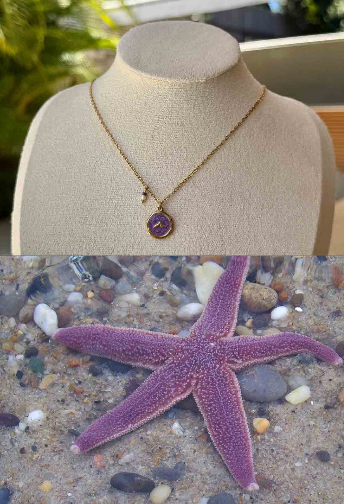 Purple Aqua Necklace