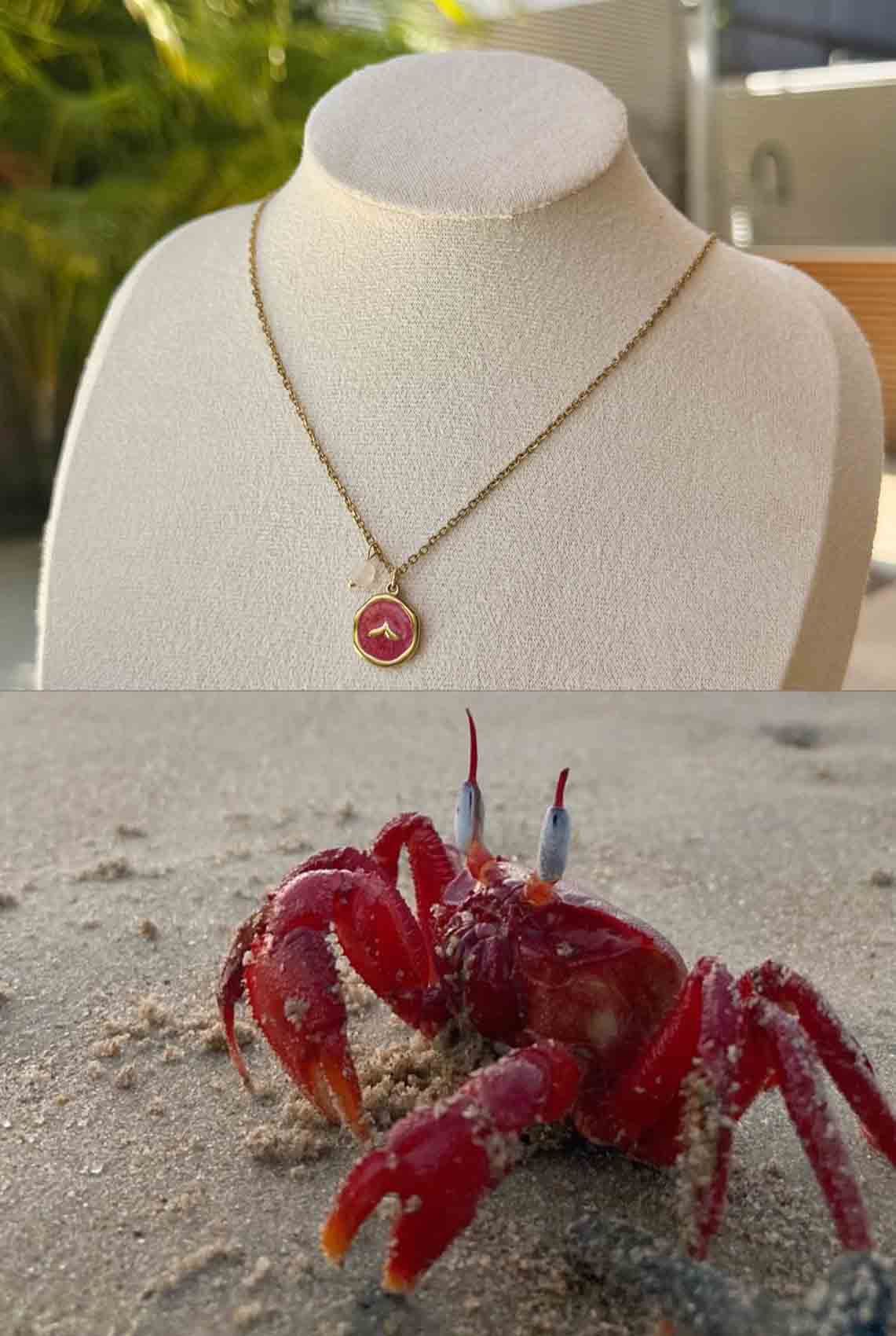 Red Aqua necklace