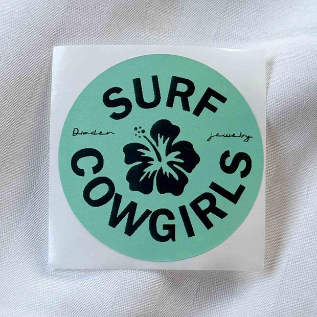 מדבקה surf cowgirls