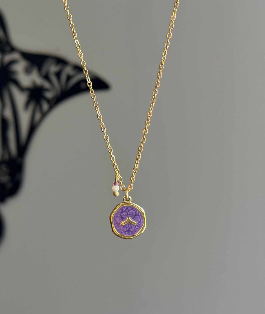 Purple Aqua Necklace
