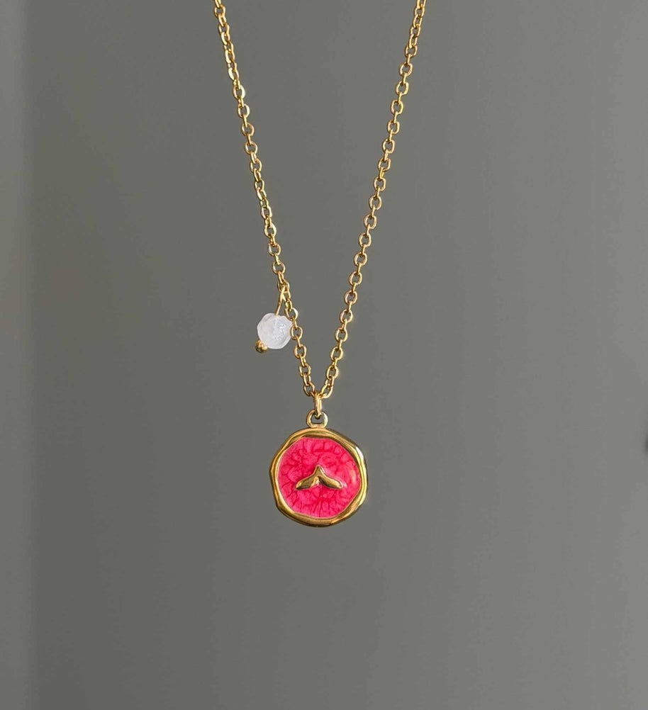 Red Aqua necklace