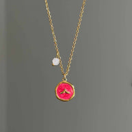 Red Aqua necklace